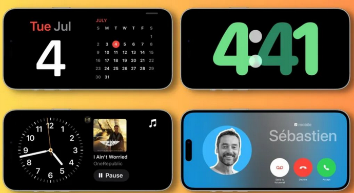 蕲春苹果手机维修分享iOS17横屏充电待机显示有什么好处 