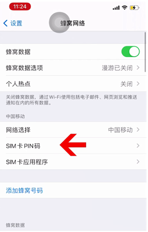 蕲春苹果14维修网分享如何给iPhone14的SIM卡设置密码 