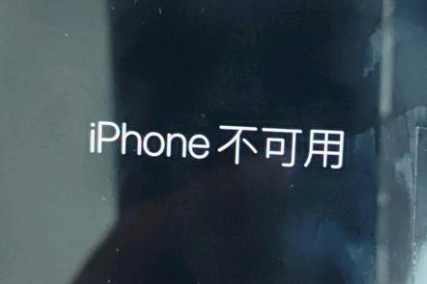 蕲春苹果服务网点分享锁屏界面显示“iPhone 不可用”如何解决 